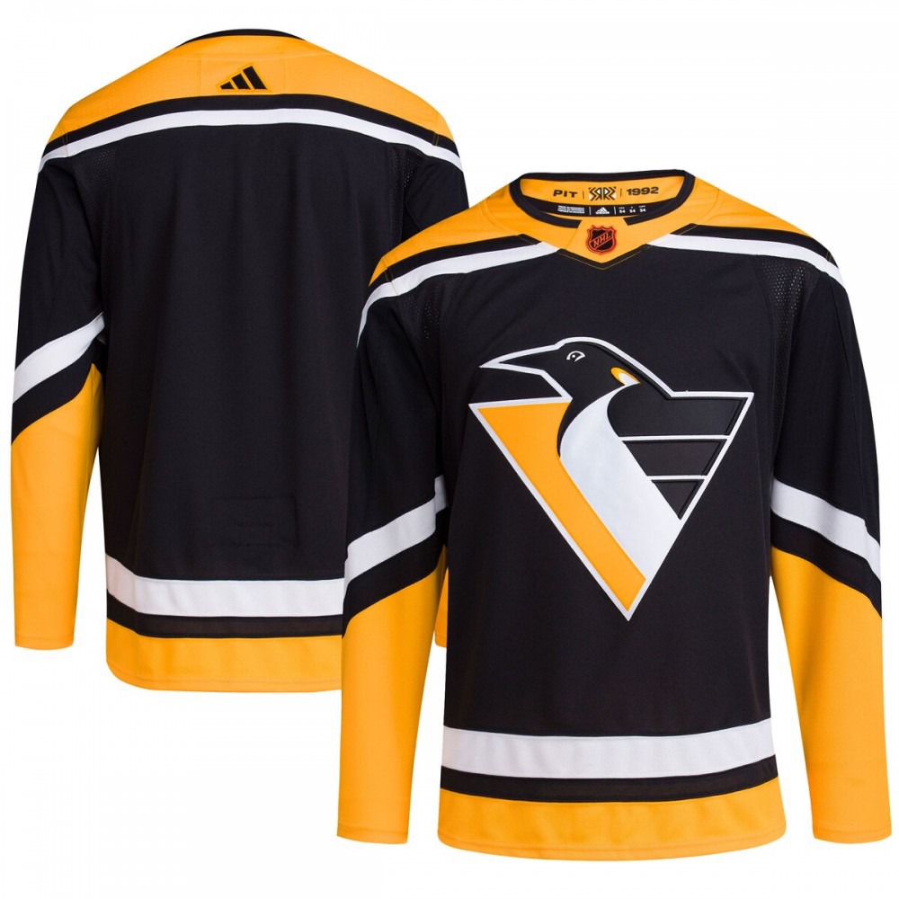 Pittsburgh Penguins adidas Reverse Retro 2.0 Authentic Blank Jersey - Black-Pro Kit Vault | Brand New 26/27 Sports Jerseys